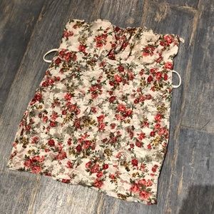 Flora Lace Tube Top